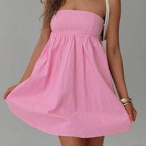 Princess Polly Osment Strapless Mini Dress Pink - size 4 - new with tags